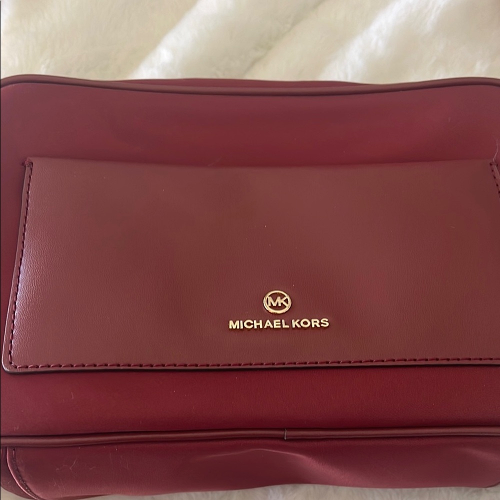 Michael Kors Burgundy Shoulder Bag